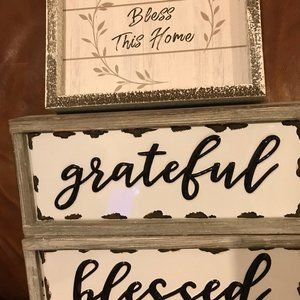 Used home decor signs